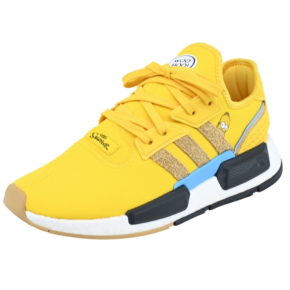 The Simpsons adidas NMD G1 Homer Simpson Shoes Size 11 Yellow Suede Streetwear